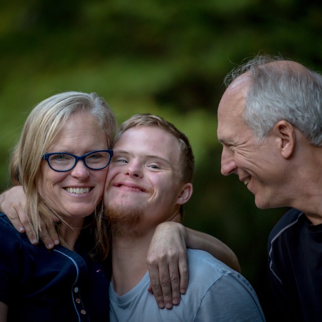 Family taking care